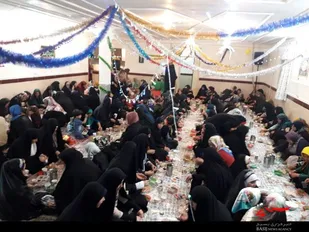 مراسم ضیافت افطاری در پایگاه سمیه همدان برگزار شد