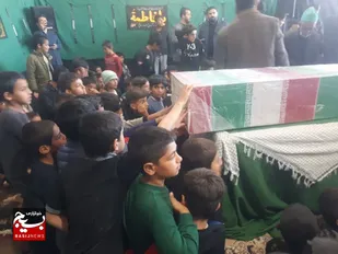 مراسم شهادت کوثر قرآن و استقبال از شهید گمنام درحاجی آباد لردگان