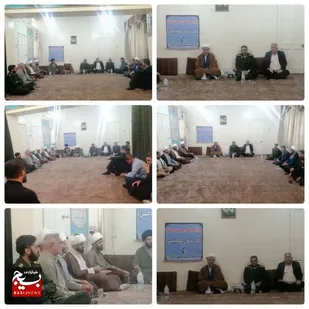 دیدار مسولان و پاسداران با امام جمعه شهرستان کارون