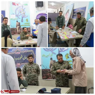 برپایی میز خدمت توسط گروه جهادی شهید حسین بنداوی شوش به مناسبت هفته دفاع مقدس&nbsp;