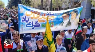 لبیک یا خامنه&zwnj;ای لبیک یا حسین است+فیلم