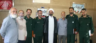 بازدید مسئول نمایندگی ولی فقیه سپاه شاهرود از حوزه ادارات الحدید+ تصاویر