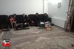 دیدار جمعی از فرماندهان و بسیجیان با خانواده معظم شهید منصور معترف صورت گرفت