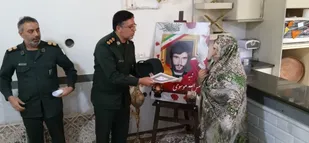 دیدار و سرکشی مسئول سازمان بسیج مداحان از خانواده شهدا و ایثارگران