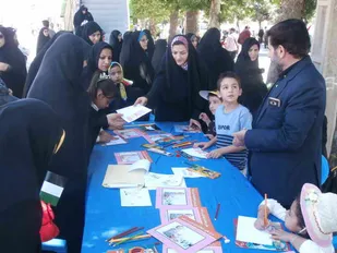 برپایی ایستگاه نقاشی در شاهرود