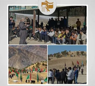 حضور دانشجویان شهرستان جیرفت از یادمان شهدای والفجر4