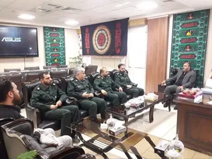 دیدار فرمانده سپاه شهرستان ملارد به مناسبت هفته دولت با فرماندار