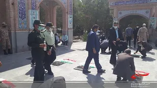 گزارش تصویری غباروبی مزار شهداء