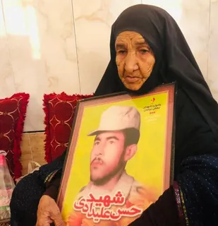 مادر شهید حسن علیدادی از شهدای دفاع مقدس شهرستان سیریک آسمانی شد