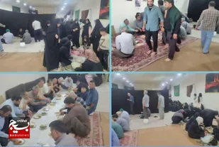 خدمات موکب هندیجان بااسکان و توزیع پرس غذای گرم در میان زائران اربعین