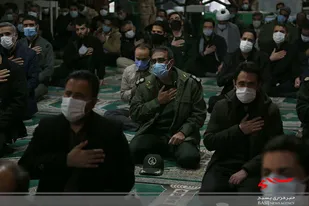 مراسم عزاداری دهه فاطمیه در ستاد سپاه امام رضا(ع)
