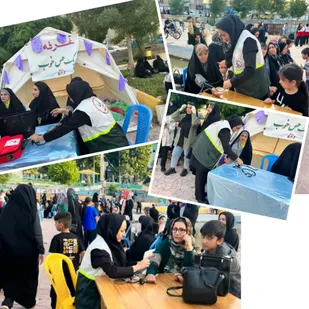برپایی ایستگاه سلامت در حاشیه جشن میلاد حضرت معصومه (س)