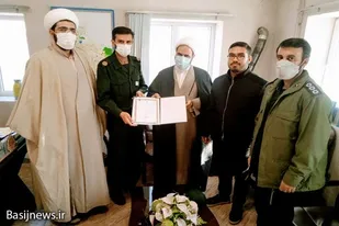 تقدیر مسئول نمایندگی ولی فقیه در سپاه ملایر از خبرنگار بسیج حوزه علی ابن ابیطالب(ع)
