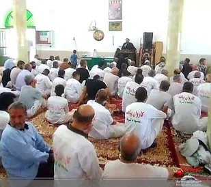 استقبال از کاروان پیاده مشهد به کربلا