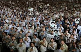 برگزاری نمازجمعه در اردوگاه شهید باکری خرمشهر همزمان با فرارسیدن روز ملی راهیان نور