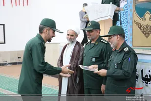 برگزاری مراسم تکریم و معارفه معاون فرهنگی، هنری سپاه انصار الرضا (ع)