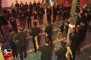 عزاداری شب نهم محرم در گیان