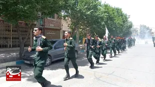 استقبال شهرستان آران و بیدگل از کاروان عاشقان حسینی_زائران خمینی(ره)
