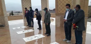 رژه خودرویی و مراسم ادای احترام به شهدای والامقام روستای چنارناز