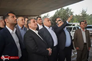 بازوند از پروژه تقاطع غیرهمسطح مجن بازدید کرد