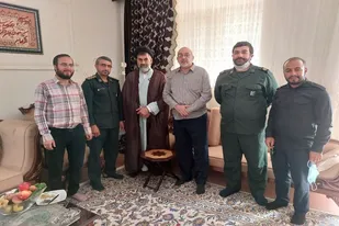 دیدار مسئول نمایندگی ولی فقیه تیپ ۱۲قائم آل محمد (عج) استان با رزمنده دوران دفاع مقدس