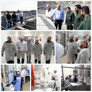 بازدید فرمانده سپاه شهرستان پیشوا از کارخانه لبنیات"شمه شیر"