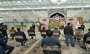 برگزاری مراسم چهلمین روز شهادت شهید فخری زاده با حضور فرزندان شهید در حرم حضرت معصومه (س)