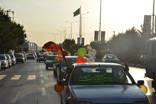 کاروان خودرویی غدیر در شاهین شهر