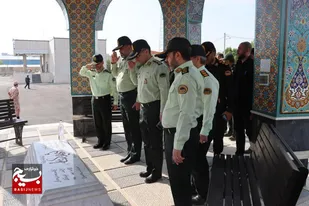 مراسم سالروز تشییع شهید گمنام در ستاد سپاه حضرت روح الله