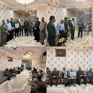 &nbsp;دیدار و تجلیل از خانواده معظم بسیجی شهید محمد پاکدل