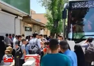 اعزام دانش آموزان فعال فرخشهر به مشهد مقدس+فیلم