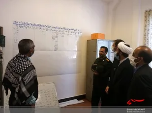 بازدید معاون هماهنگ کننده سپاه حضرت جوادالائمه(ع) از قرارگاه کمک مومنانه دهستان بام