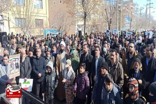جلوه&zwnj;هایی از شکوه حضور مردم انقلابی شهر رزن در راهپیمایی ۲۲ بهمن