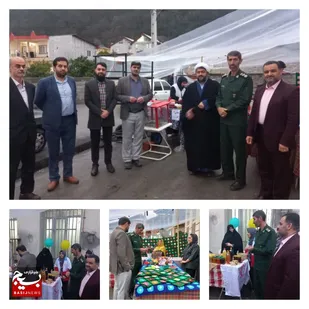 بازدید فرمانده سپاه عباس آباد از نمایشگاه اقتصاد مقاومتی و صنایع دستی روستای یالبندان