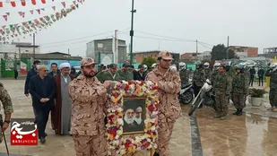 مزار شهداء بابلسر گلباران شد