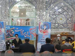 حضرت آیت الله مهدوی د امامزاده احمد(ع) خوانسار