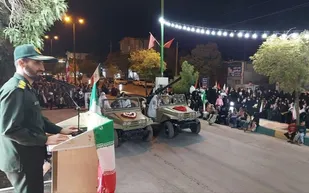 نمایش اقتدار و وفاداری در رژه &laquo;جان&zwnj;فدایان&raquo; شیرین&zwnj;سو
