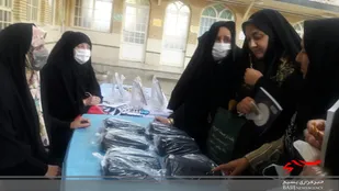 برپایی غرفه معرفی و فروش چادر مشکی و کتاب در شاهرود+ تصاویر