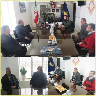 دیدار رئیس اداره ثبت اسناد و املاک پیشوا با فرمانده سپاه