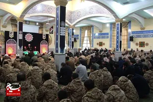 مراسم عزاداری شهادت حضرت فاطمه زهرا(س) در حسینیه سپاه انصار الحسین(ع) همدان