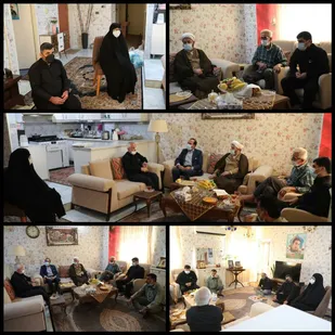 دیدار با خانواده شهید علی کمایی توسط فرمانده حوزه بسیج شهید تندگویان