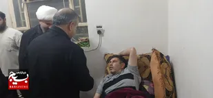 دیدار فرمانده لشکر عملیاتی ۷ ولیعصر (عج) خوزستان با جانباز رضا مردان&zwnj;پور در گتوند