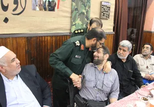 محفل انس فرمانده سپاه نینوا با جانبازان 70 درصد گرگانی