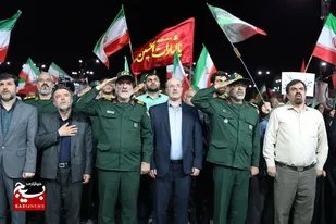 اجتماع مردمی همدان در روز مباهله با حضور فرمانده سپاه انصارالحسین(ع)