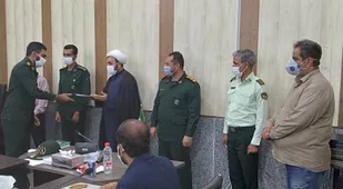 مراسم تکریم و معارفه  فرمانده حوزه مقداد جناح