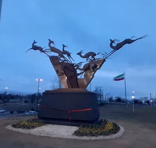 المان گله آهو در شهر زنجان رونمایی شد