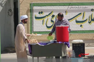برپایی ایستگاه صلواتی غدیر در ناحیه امام حسین (ع) برگزار شد