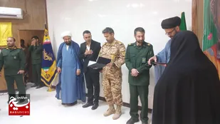 تجلیل از جهادگران بسیجی شهرستان صالح آباد