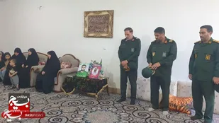 ابراز همدردی فرماندهان سپاه حضرت ابوالفضل(ع) لرستان با خانواده&zwnj;های شهدای تهاجم اخیر رژیم صهیونیستی