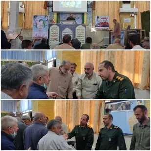 برپایی میز خدمت توسط کارکنان سپاه ناحیه شهرستان بدره